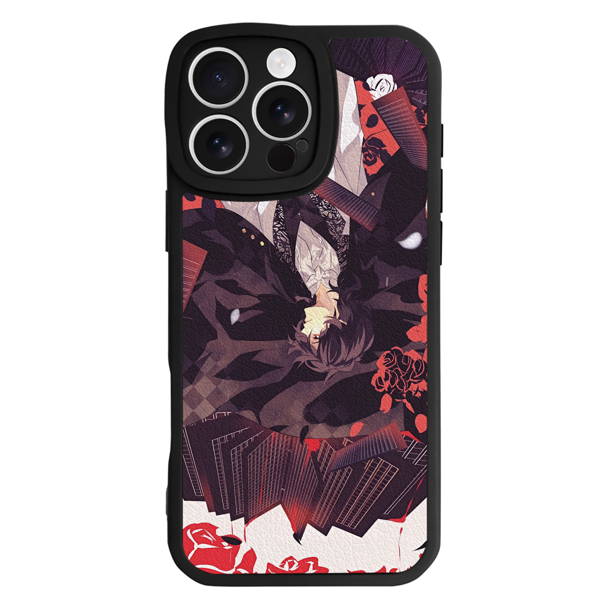 （画像用） 文豪ストレイドッグス Bungo Stray Dogs 【iPhone 16シリーズ対応】シリコンスマホケース（レザー調） 材質：シリコン